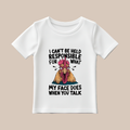 Funny Sarcastic Chicken Graphic Tee – "I Can’t Be Held Responsible" Sassy Humor T-Shirt