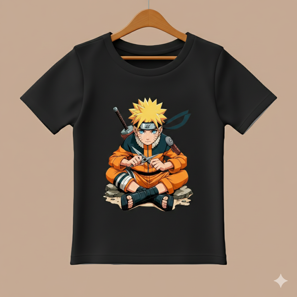 Naruto Shinobi Graphic Tee – Classic Anime Ninja Fan T-Shirt