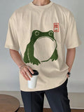Hoji Frog Vintage Japanese Woodblock Print Shirt - Aesthetic Streetwear Tee