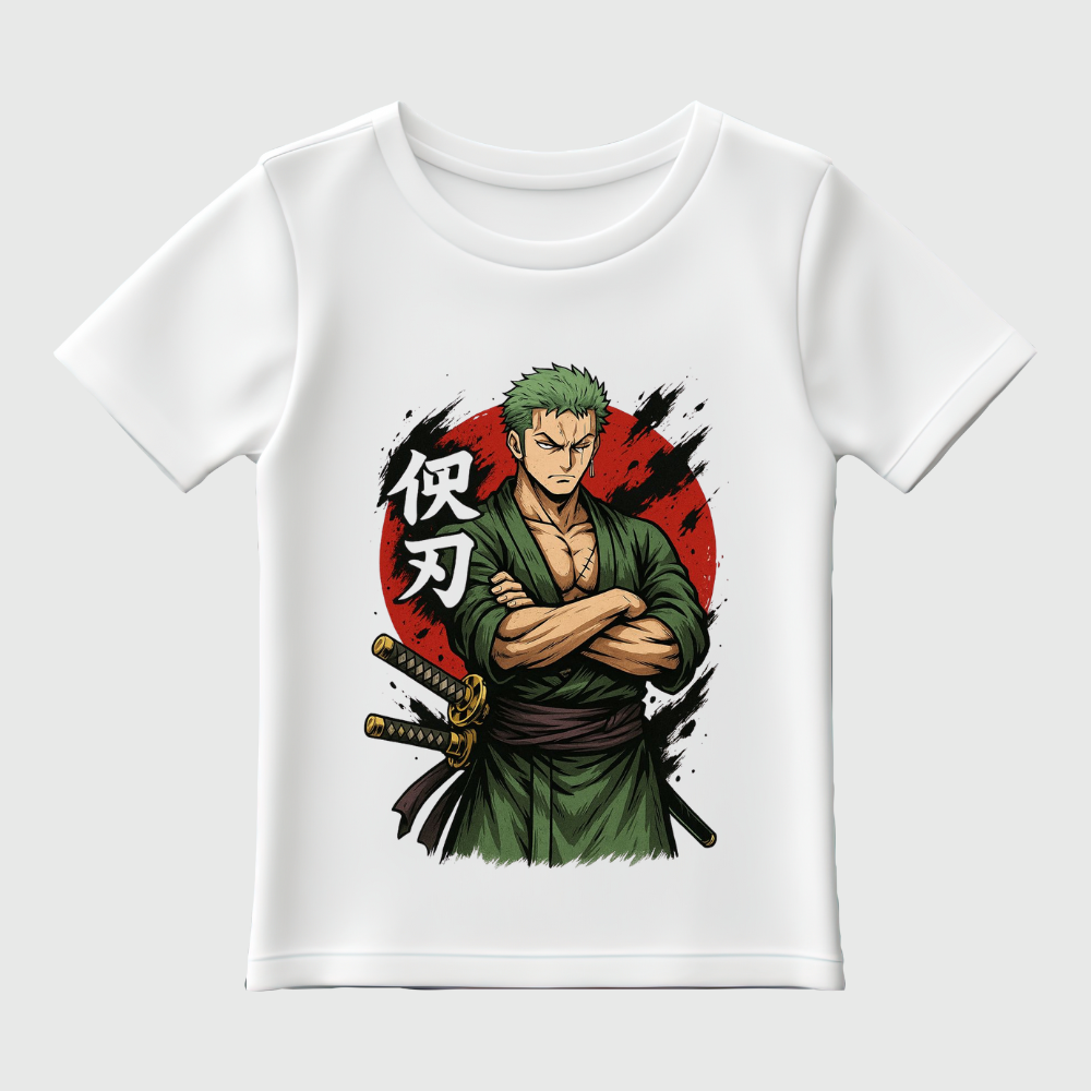 Roronoa Zoro Master Swordsman Graphic Tee – Iconic Anime Samurai Streetwear T-Shirt