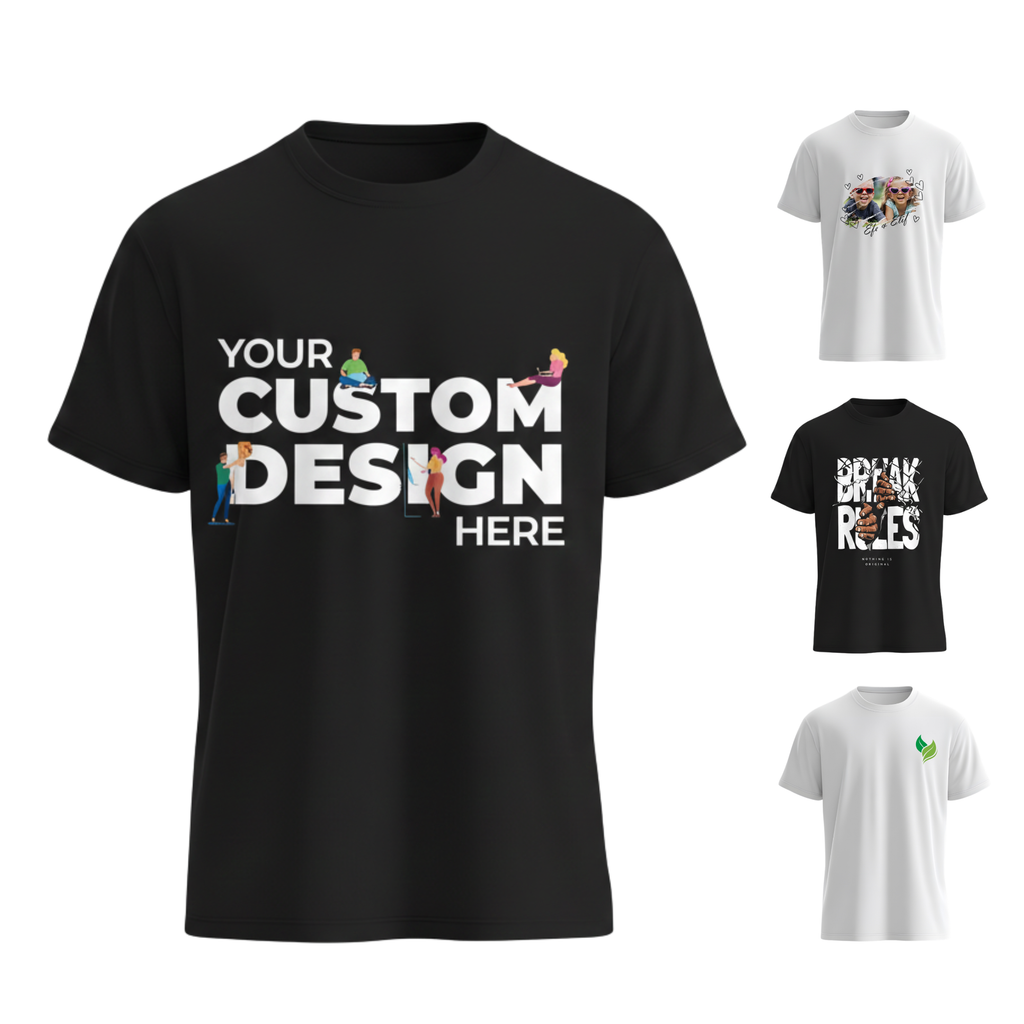 Custom Printed T-Shirt - Personalized Design, Photo & Logo Tee