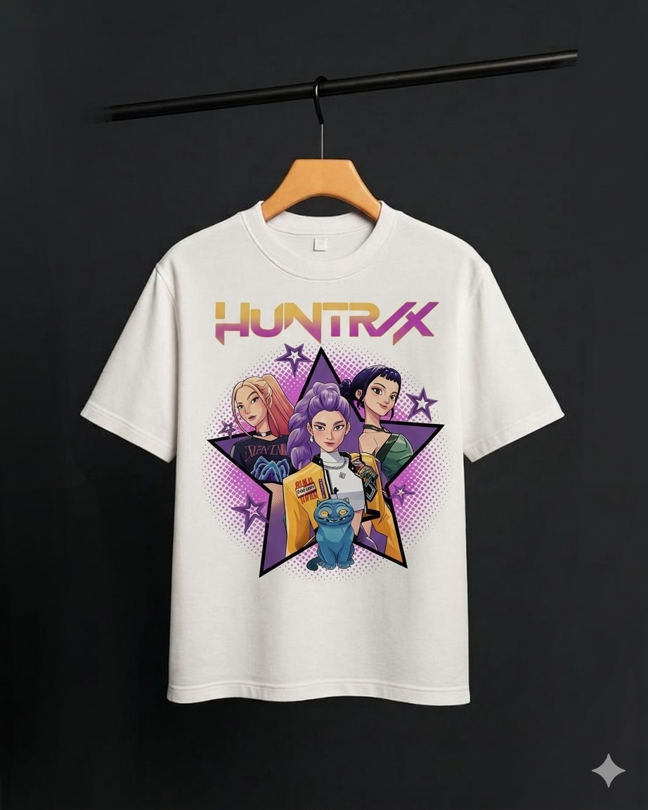 K-Pop Demon Hunter Graphic T-Shirt | HUNTR/X Streetwear Aesthetic