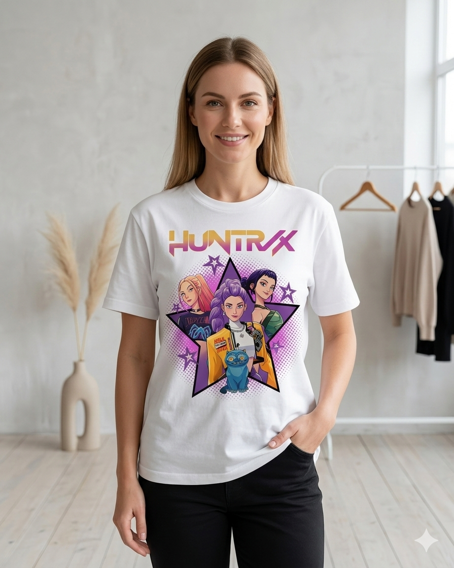 K-Pop Demon Hunter Graphic T-Shirt | HUNTR/X Streetwear Aesthetic